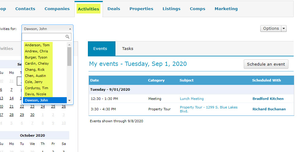 ClientLook CRM Calendar Events and Tasks_1