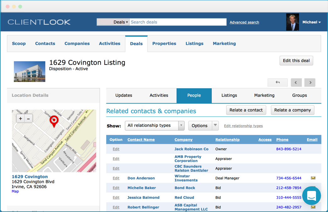 Commercial Real Estate CRM Software ClientLook