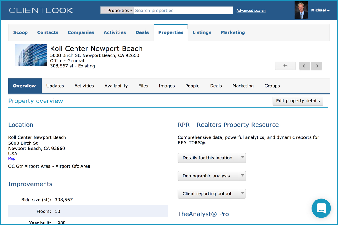 Commercial Real Estate CRM Software ClientLook